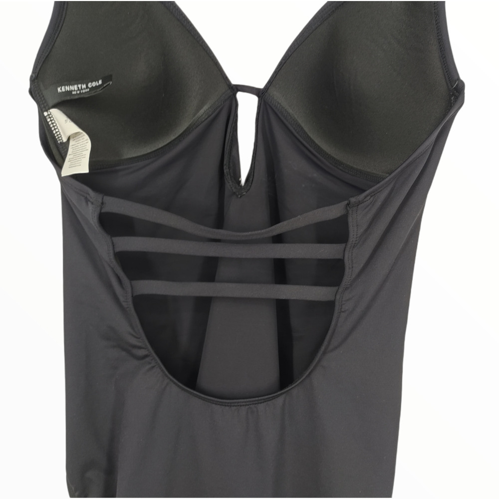 KENNETH COLE JUNGLE MIO BLACK 1PC STUDDED SWIMSUIT - Picture 5 of 7